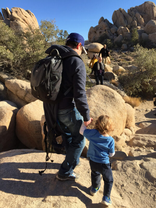 hiking with kids