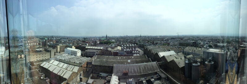 Dublin panorama from Guinness Storehouse