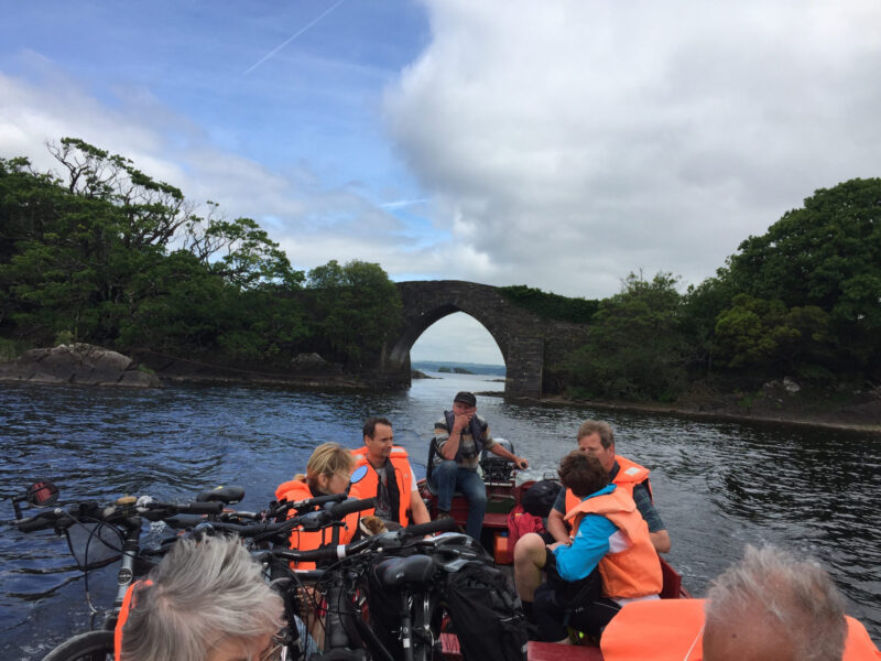 Boat carrying bikes