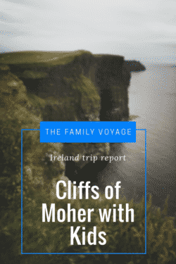 visiting the Cliffs of Moher with kids