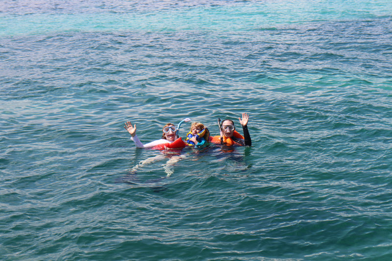snorkeling with kids in Puerto Rico