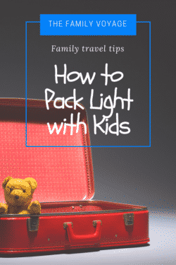 packing light with kids, packing light with babies