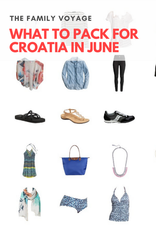 Stuck on what to pack for Croatia in June? Check out our travel capsule wardrobe for summer in Croatia. Pack light for easier travel.