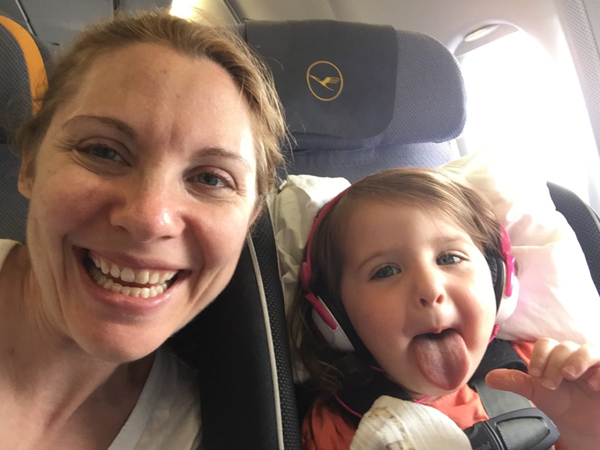 Lufthansa in-flight entertainment system, Lufthansa movies for kids, flying Lufthansa with toddler