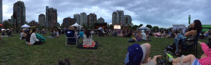 Vancouver jazz festival in David Lam Park