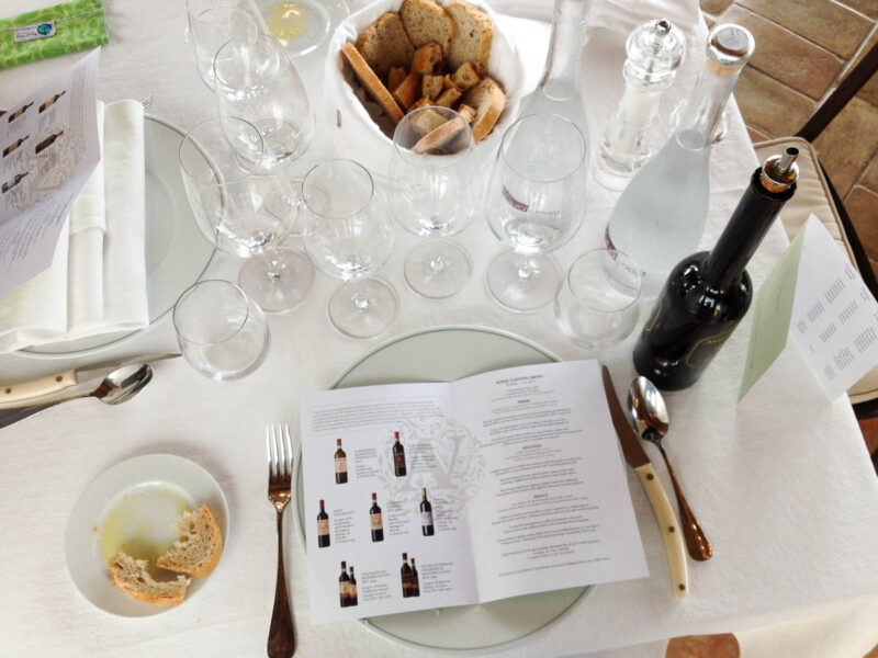 wine tasting and food pairing