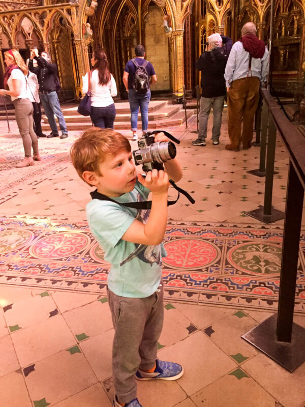 Saint Chapelle with kids