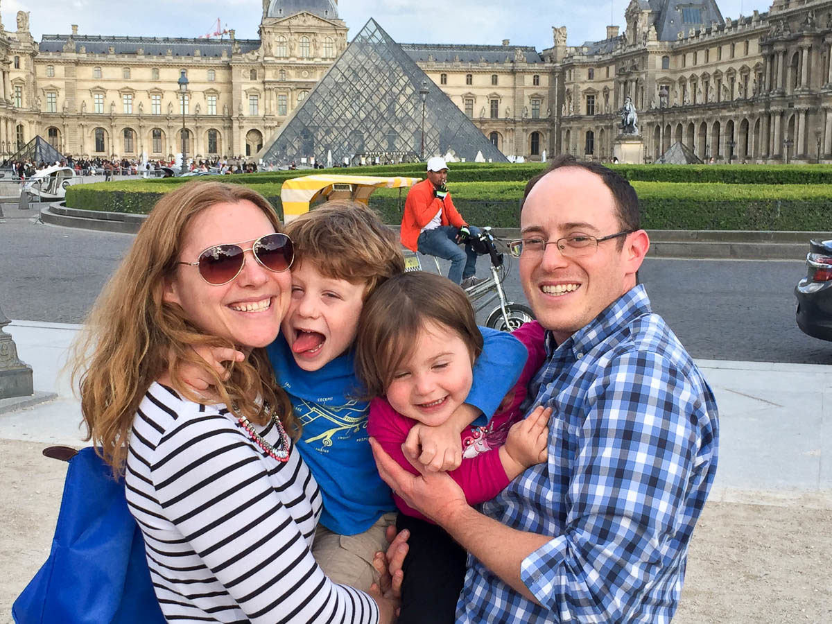 Louvre with kids
