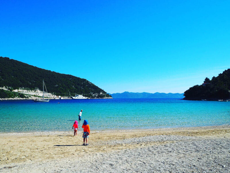 Prapratno Beach on the Peljesac Peninsula, one of the best beaches in Croatia thanks to its seclusion