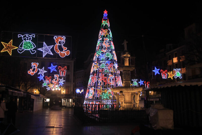 Christmas lights in Seville