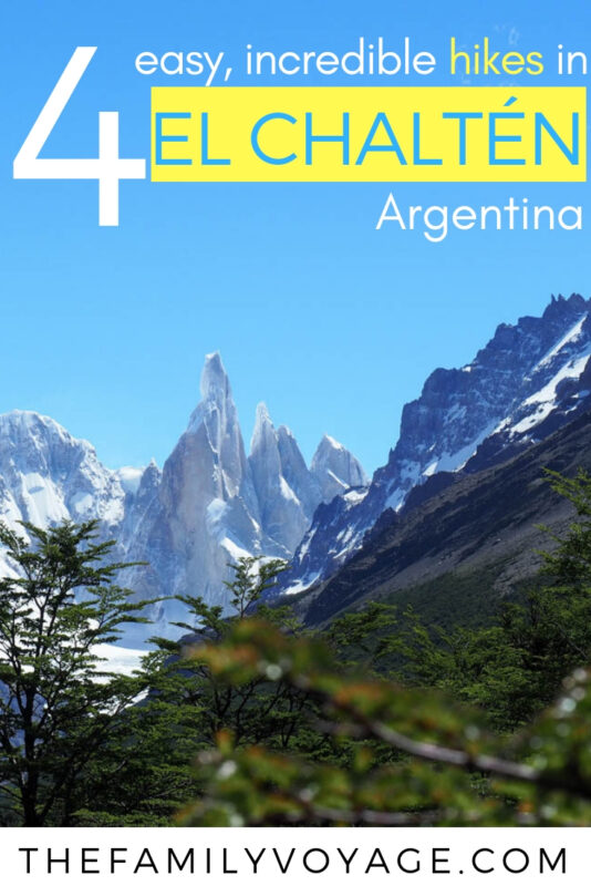 Trying to plan the most epic South America trip ever? PIN and CLICK to see why you need to go to El Chalten - find the best hikes, where to eat and where to stay in this stunning town in Patagonia, Argentina. #hiking #outdoors #elchalten #patagonia #argentina #southamerica #bucketlist #adventuretravel #familytravel
