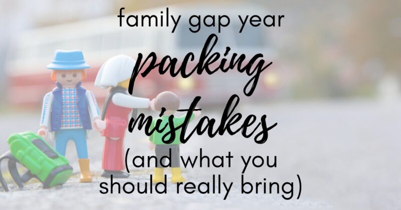 family vacation packing list
