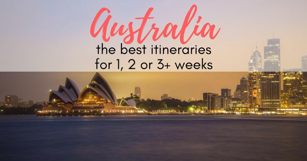 australia travel itinerary 4 weeks