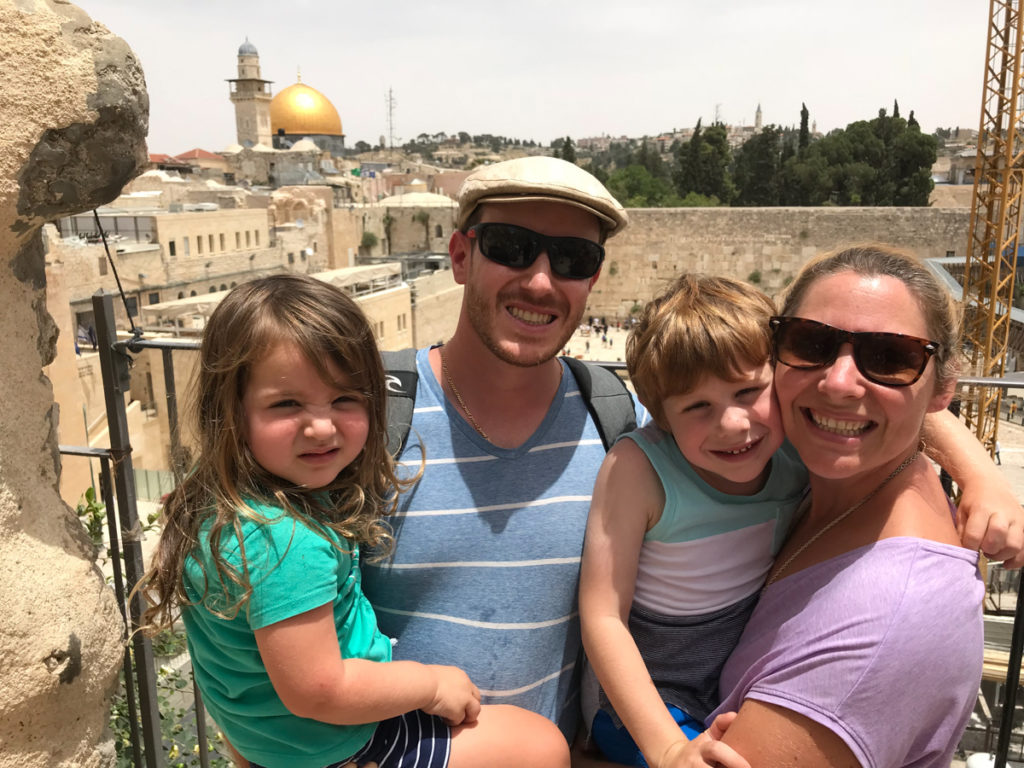 Be sure to take a family photo in Jerusalem - one of the top Israel travel tips