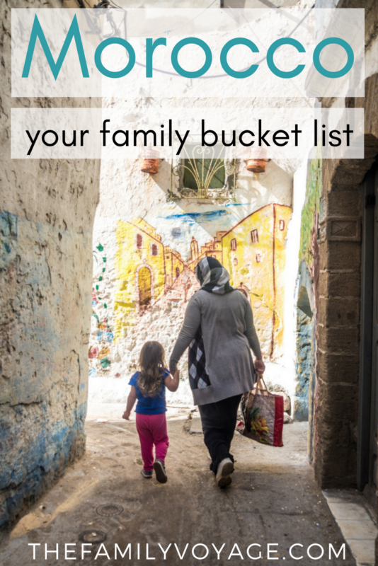 Don't miss this Morocco family travel bucket list! We'll show you favorites from 8 bloggers with different budgets, interests and ages. Click to read or pin it for later! #Morocco #Africa #Marrakech #Fez #Essaouira #familytravel #travel #travelplanning