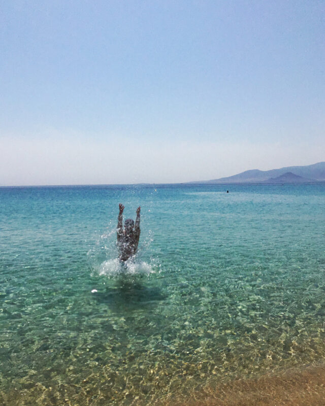 Agios Prokopios beach on Naxos, Greece #Naxos #Greece #beach #turquoisewater