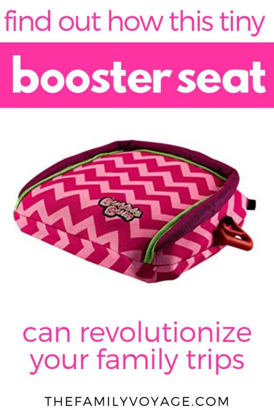 We spent a year with the Bubblebum inflatable booster seat. Read our Bubblebum review to find out why it will revolutionize your family trips. #carseats #familytravel #travelwithkids #travelgear #parenting