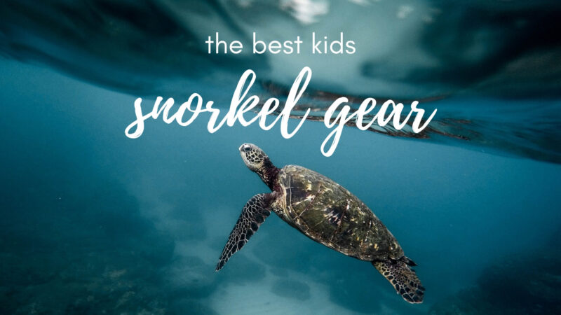 Searching for a kids snorkel set? We've got you covered with the best kids snorkel gear for all ages! #kids #familytravel #snorkeling #familyadventure #watersports