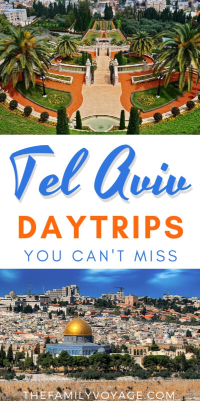 Have you done all the top things to do in Tel Aviv? Get out of the big city and see the rest of what Israel has to offer... all within a short drive or bus ride! There are so many amazing day trips from Tel Aviv to choose from, but here are a few of our favorites to get your started. PIN for later and CLICK to read now. #travel #Israel #TelAviv #Jerusalem #Caesarea #Haifa #MiddleEast #daytrips #familytravel #travelwithkids