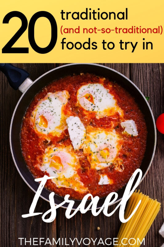 Israel is one of the world's top foodie destinations these days, so make sure you try these traditional (and not-so-traditional) foods on your trip. You can thank us later. PIN this article and CLICK to get your appetite going for some delicious Israeli food! #Israel #MiddleEast #travel #foodietravel #food