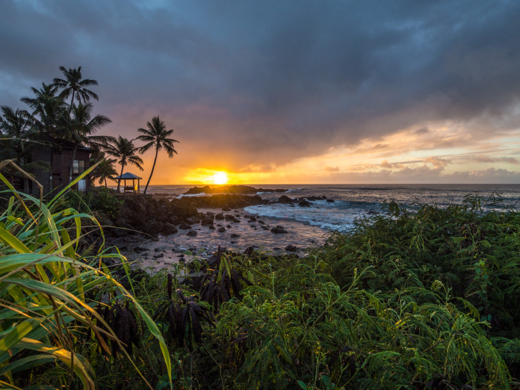 Sunset on North Shore of Oahu