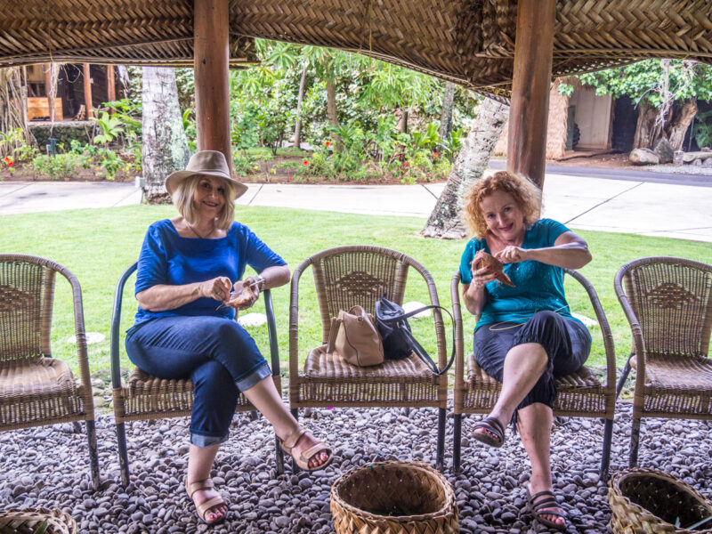 coconut snack at PCC on Oahu