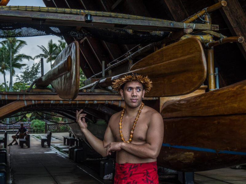 Iosepa, traditional Hawaiian sailing canoe at BYU-Hawaii and Polynesian Cultural Center