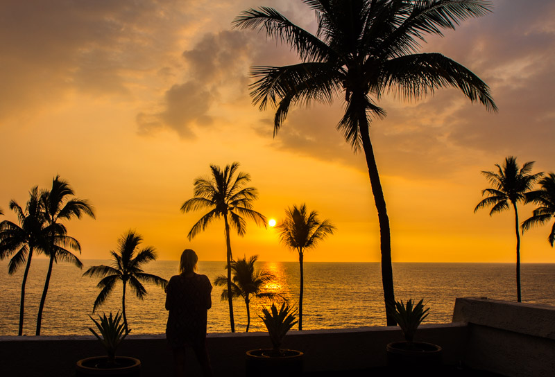 Sunset at Sheraton Kona, Big Island, Hawaii