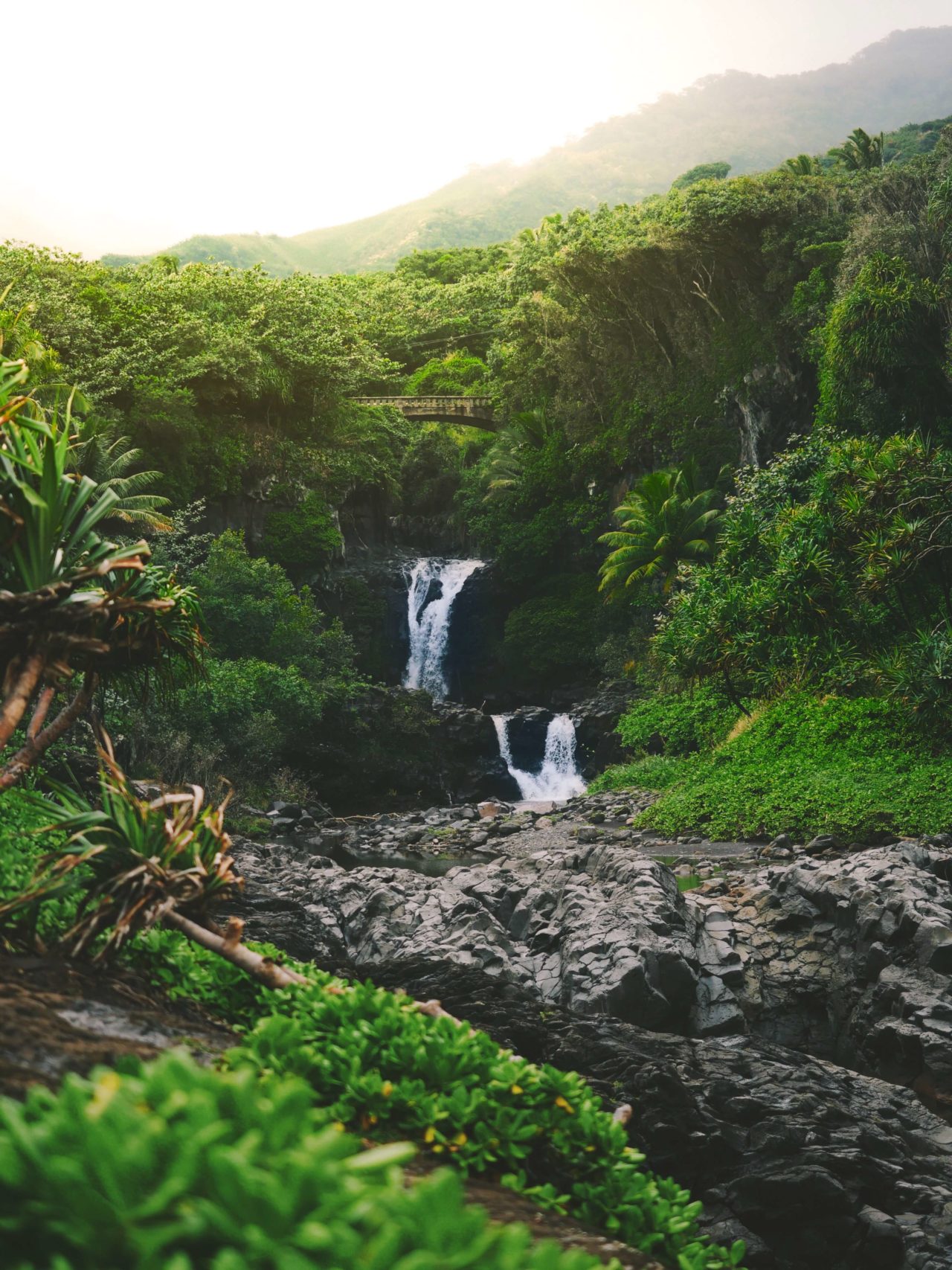 Waterfalls in Hana, Maui, Hawaii