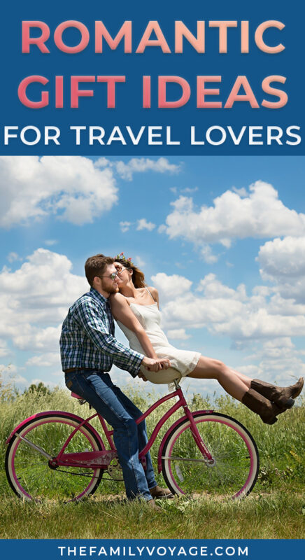 Looking for gift ideas for someone who loves to travel? We have great romantic travel-themed gifts for guys and girls that will knock their socks off without breaking the budget. #giftideas #romantic #travelcouple