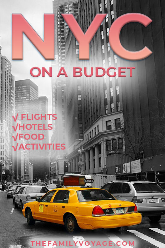 Trying to plan to trip to New York on a budget? We have amazing money-saving tips for NYC from how to get there, how to save money on hotels, where to find cheap eats in NYC and saving money on the best things to do in NYC travel. #NYC #NewYork #budgettravel #frugal #travel