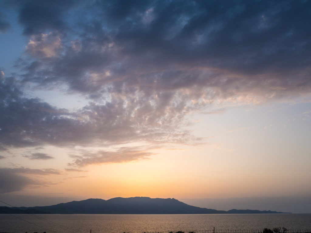 Sunset on Crete - Greece family holidays