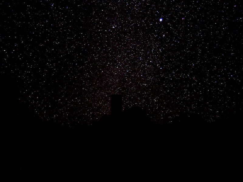 Starry night sky in Big Bend National Park