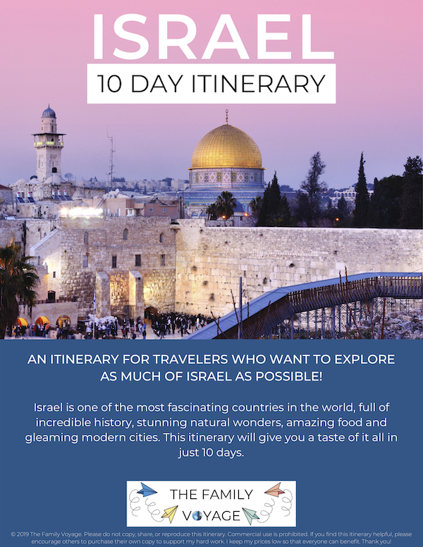 9 day trip to israel