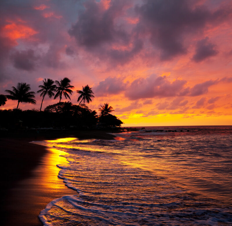 sunset in west Maui