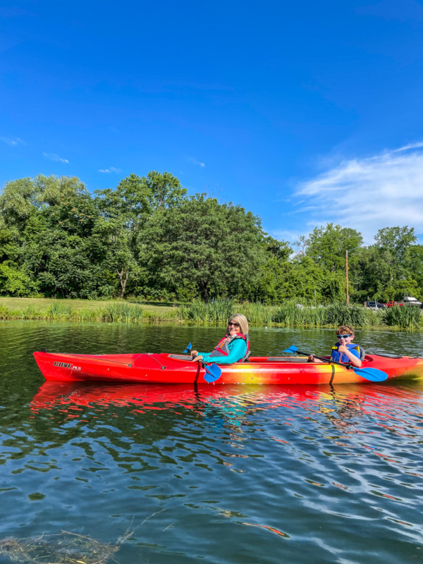 Keuka Outlet kayaking - things to do in Finger Lakes with kids