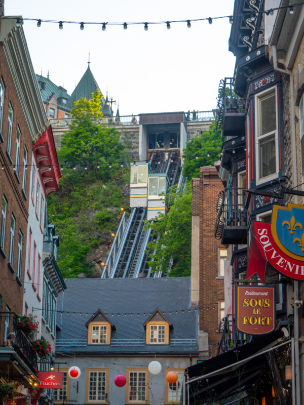 travel itinerary quebec